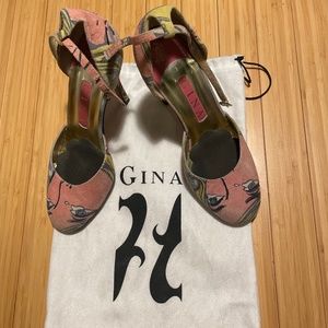 Gina Comic Suede Heels